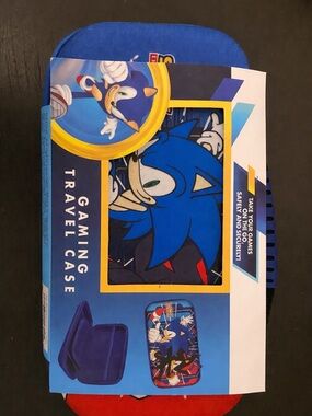 Sonic the Hedgehog Gaming Travel Case - Blue and Red for Nintendo Switch